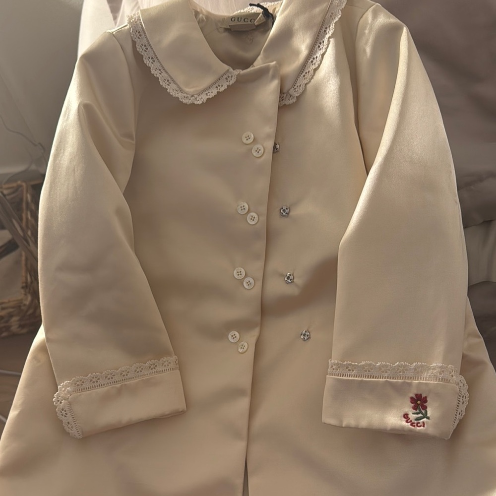Gucci Cream Kids Coat
